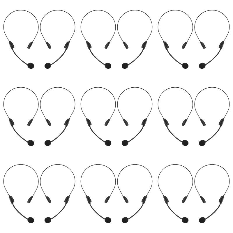 Headphones - 9パックX(2個入り) コスプレヘッドフォンアクセサリー フェイクマイクヘッドフォン ロックスター歌手用装飾 ハロウィン小道具用