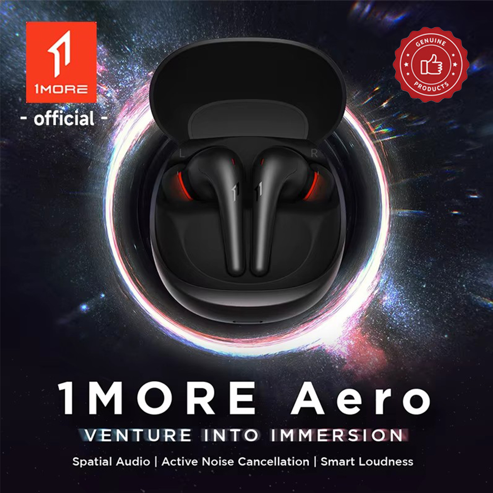Headphones - 1MORE Aero イヤーバッド ノイズキャンセリング Bluetooth 5.2