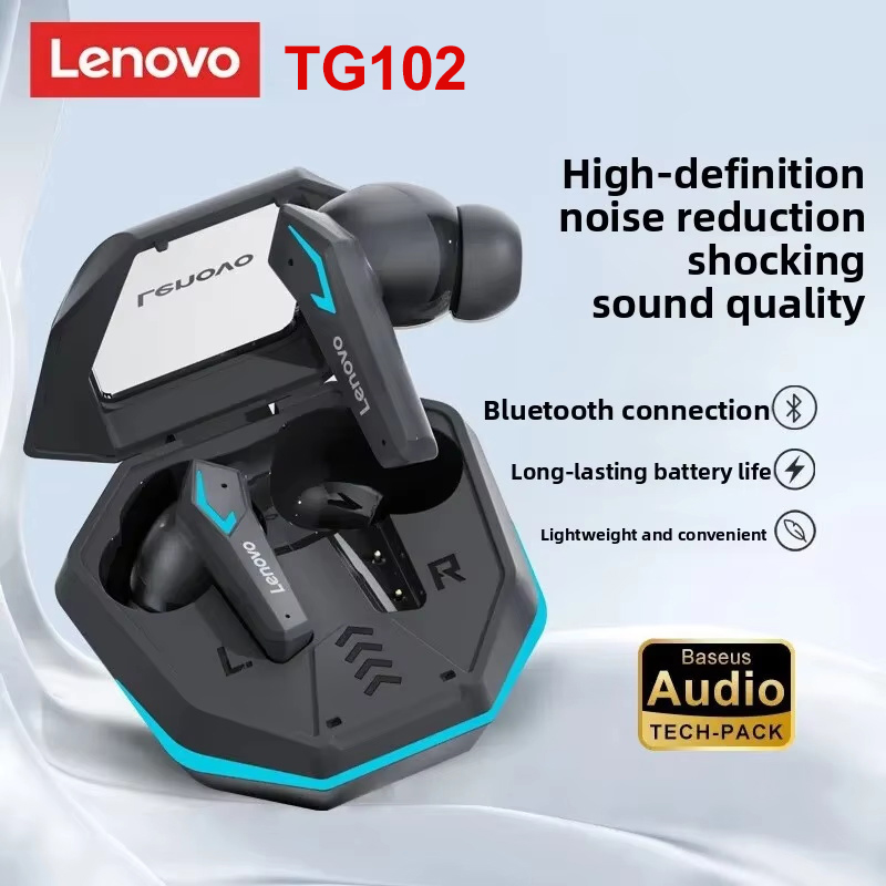 Gaming Headset With Mic Rgb - Lenovo TG102 ゲーミングワイヤレスイヤホン Bluetooth5.4 低遅延 RGB