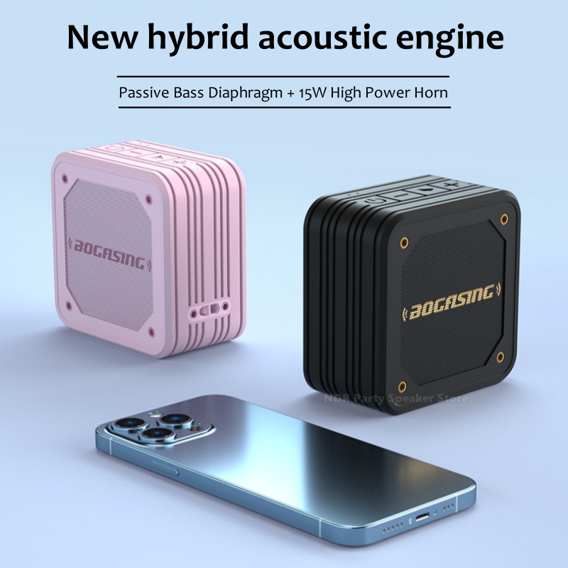 Portable Bluetooth Speaker Waterproof Ipx7 - Bluetooth付きミニポータブル防水スピーカー,m10,15w,Bluetooth 5.0サウンド,真のワイヤレスステレオ,メガベース,屋外サウンド,ipx7