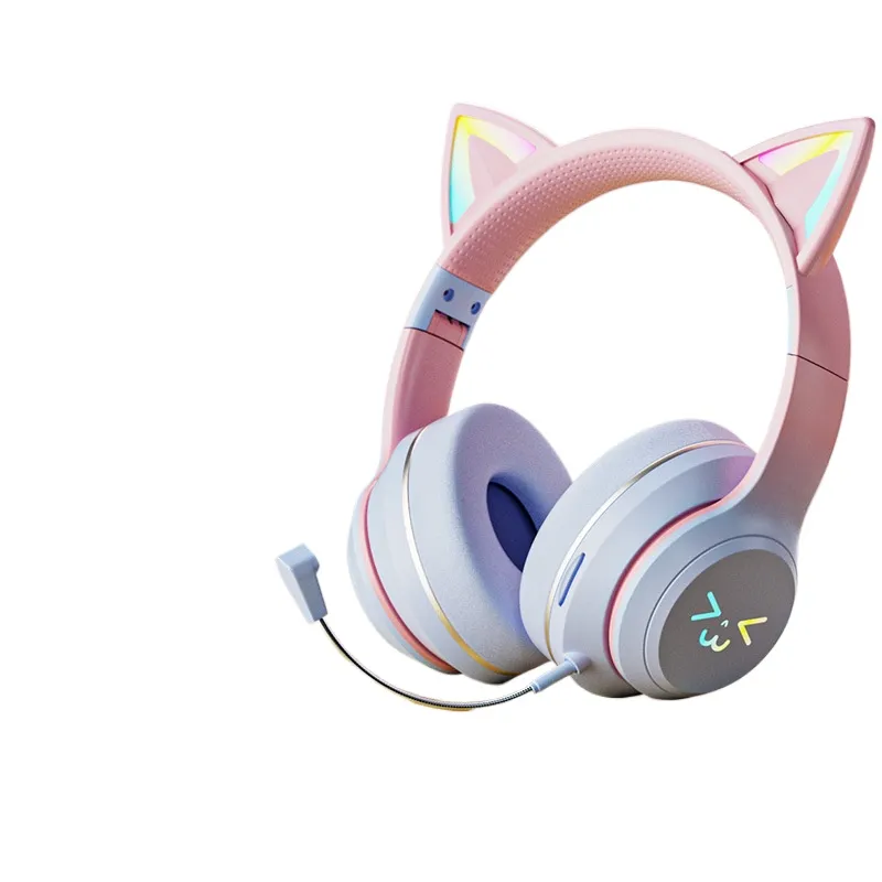 猫耳ワイヤレス Bluetooth ヘッドフォン LED 発 - Cat Ear Bluetooth Headset Led のレビューと価格