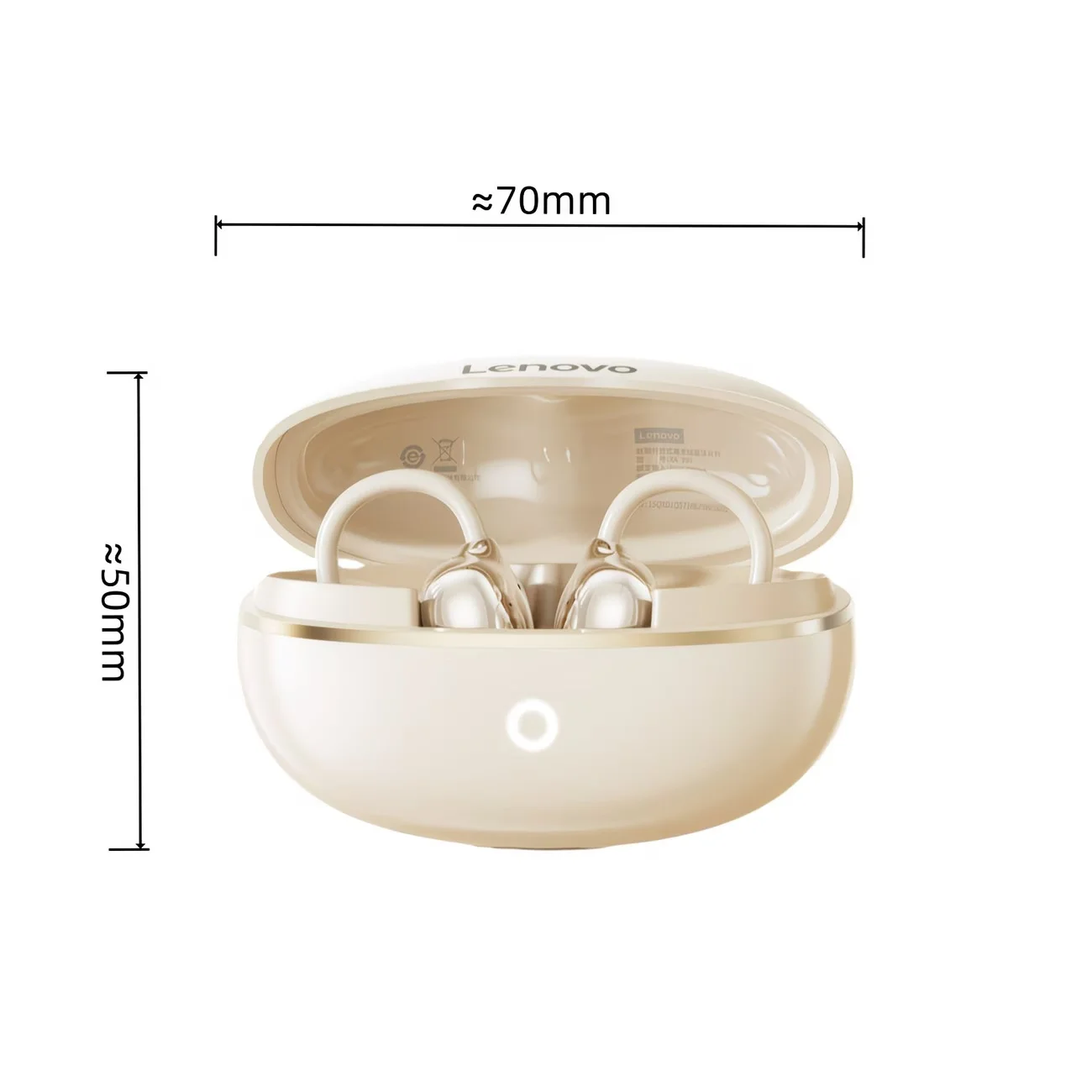 オリジナル Lenovo XA390 トゥルーワイヤレスイヤ - Open Ear Air Conduction Headphones のレビューと価格