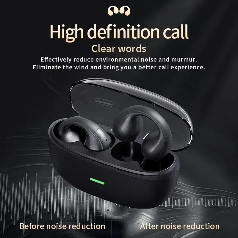 TWS Bluetooth ワイヤレスヘッドフォン クリップ - Bone Conduction Running Headphones のレビューと価格