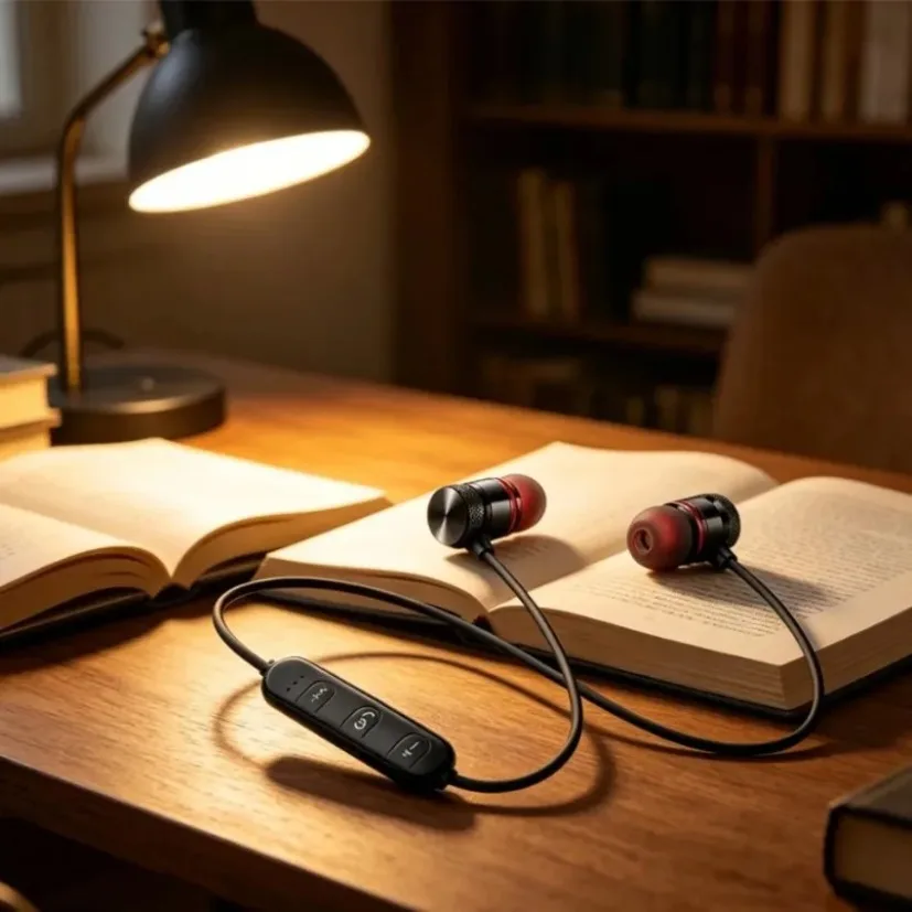 ネックバンド型Bluetoothイヤホン、インイヤー式、磁石 - Magnetic Neckband Sports Earphones のレビューと価格