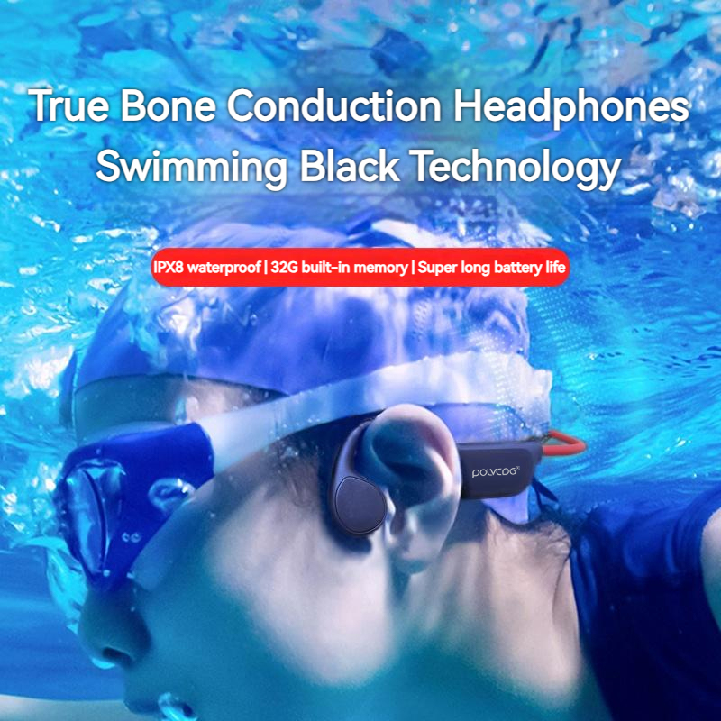 POLVCDG 骨伝導ヘッドセット X7 IPX8 32GB - Bone Conduction Running Headphones のレビューと価格