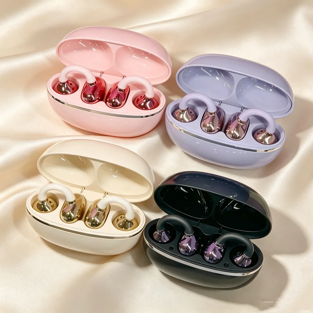 開放型イヤホン、Bluetooth接続、クリップ式、ワイヤレ - Open Ear Air Conduction Headphones のレビューと価格