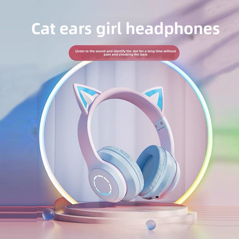 新発売 ベストセラー RGBヘッドマウントBluetooth - Cat Ear Bluetooth Headset Led のレビューと価格
