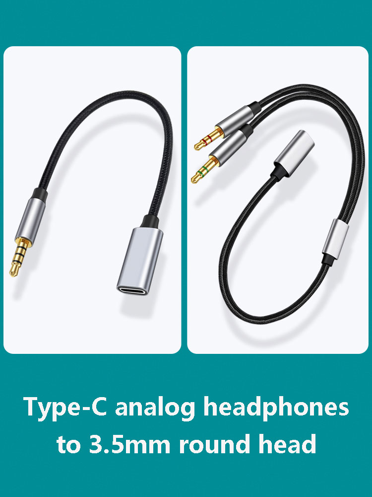 オス-Type-C AUXオーディオアダプター,電話,タブレ - Type C Wired Earphones With Mic のレビューと価格