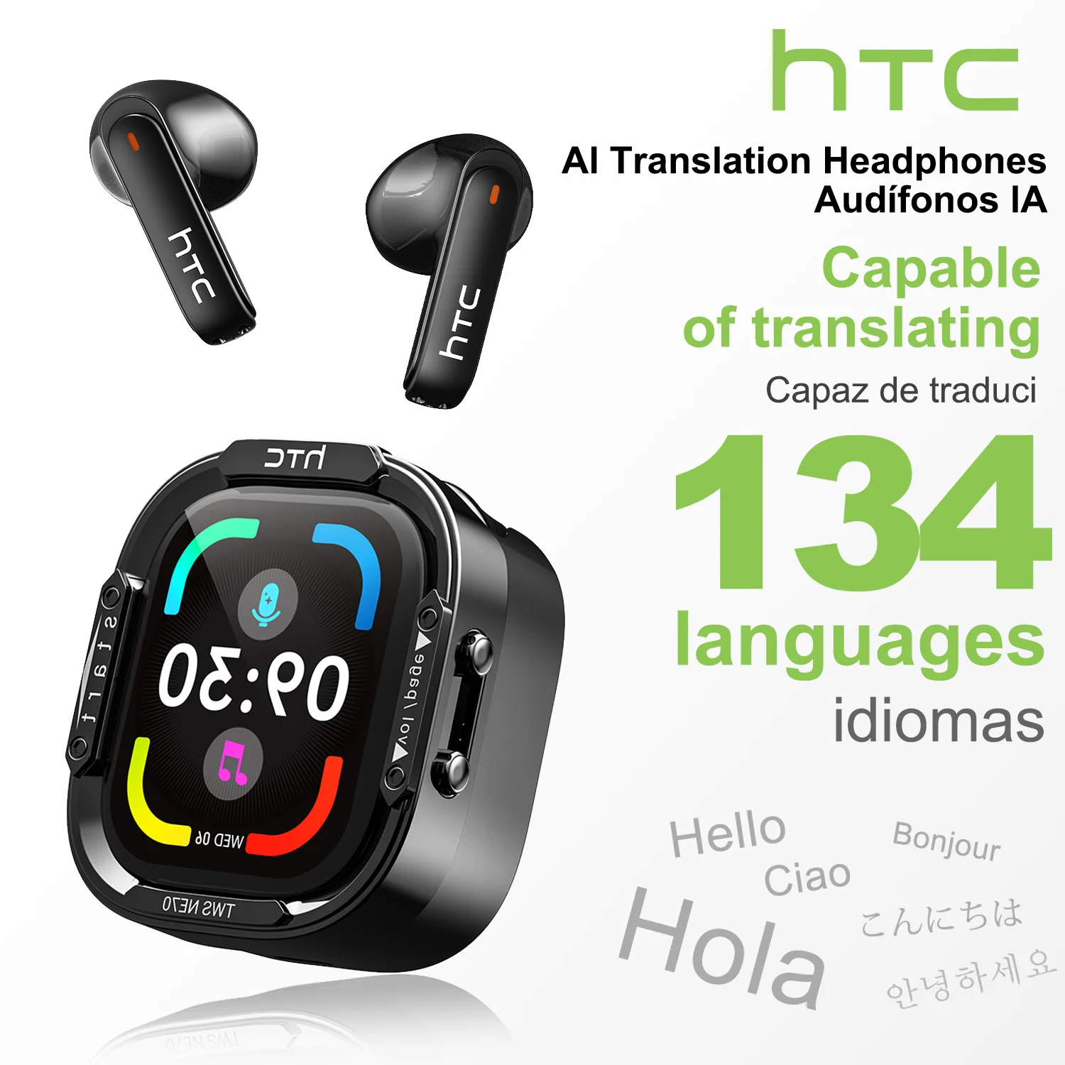 HTC NE70 Bluetooth V6.0 ヘッドフォン - Type C Wired Earphones With Mic のレビューと価格
