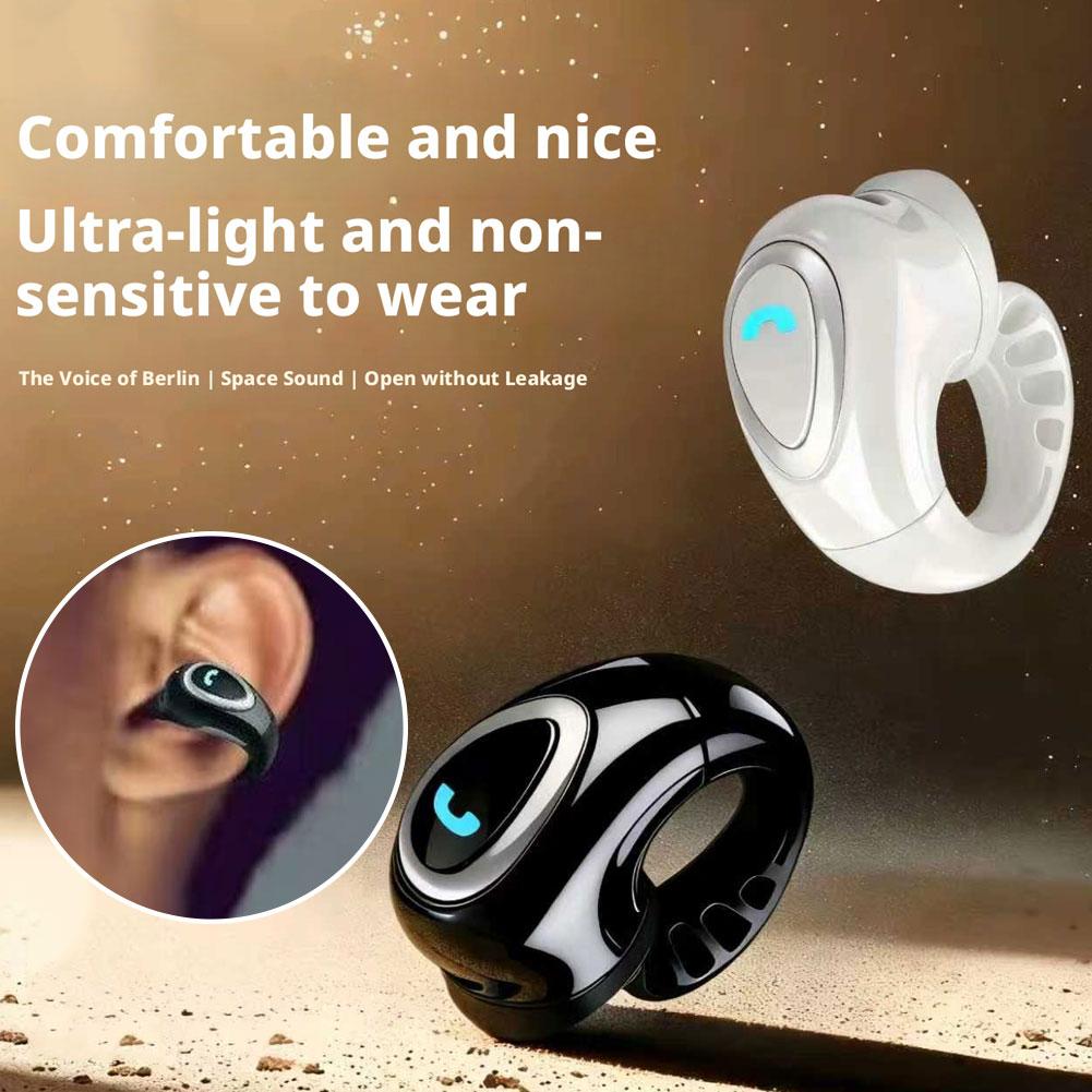 Bluetooth ワイヤレス イヤークリップ シングル ヘ - Open Ear Air Conduction Headphones のレビューと価格