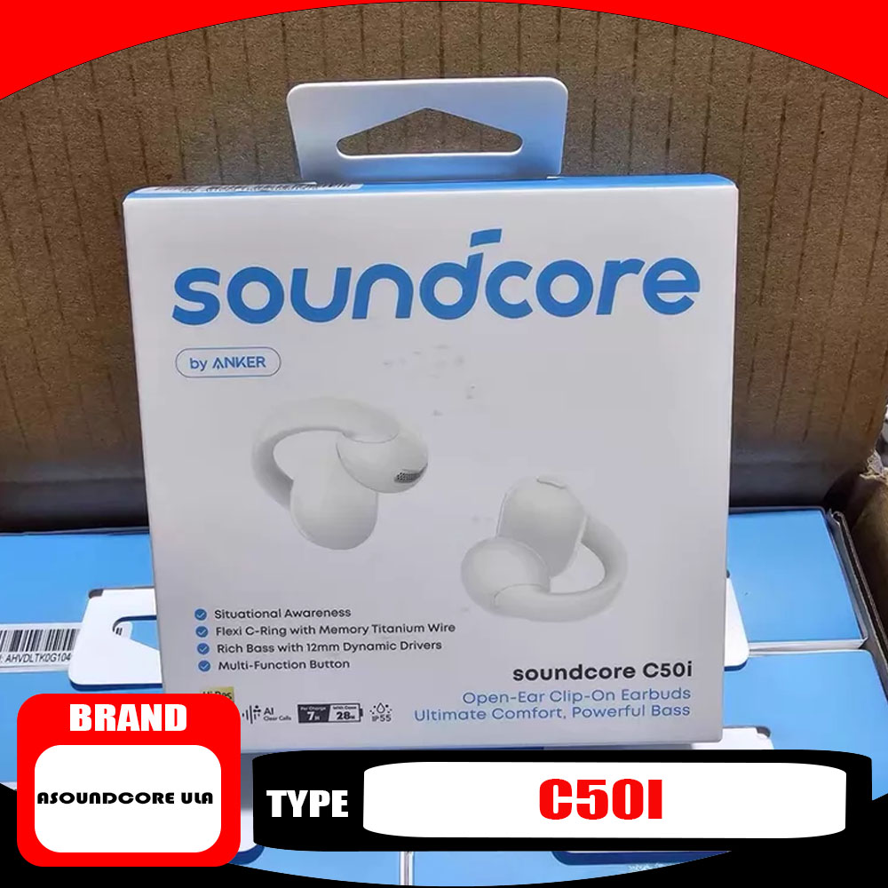 Soundcore C50i イヤークリップ型オープンワイヤ - Open Ear Air Conduction Headphones のレビューと価格