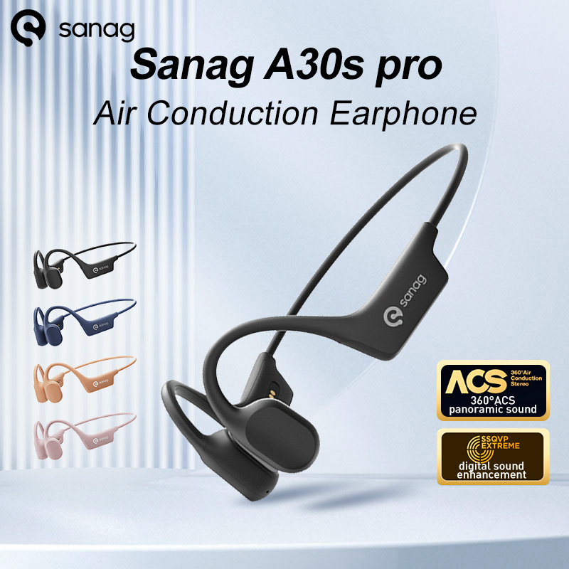 Sanag A30S Pro 空気伝導ワイヤレス Bluet - Bone Conduction Running Headphones のレビューと価格