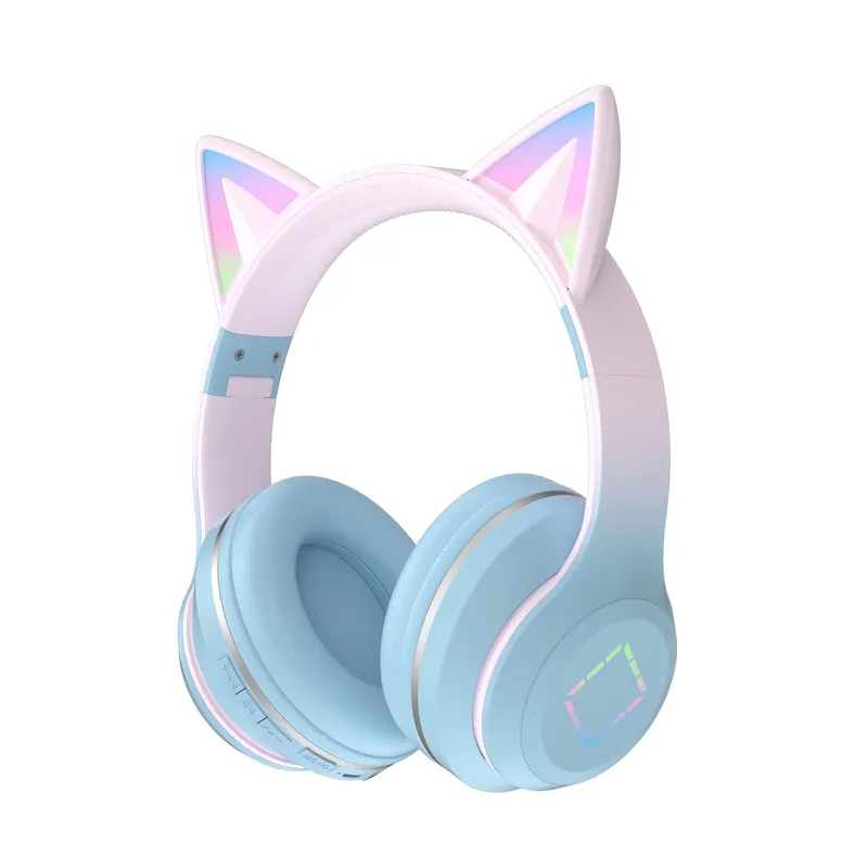 ワイヤレス Bluetooth ヘッドフォン猫耳 LED 発 - Cat Ear Bluetooth Headset Led のレビューと価格